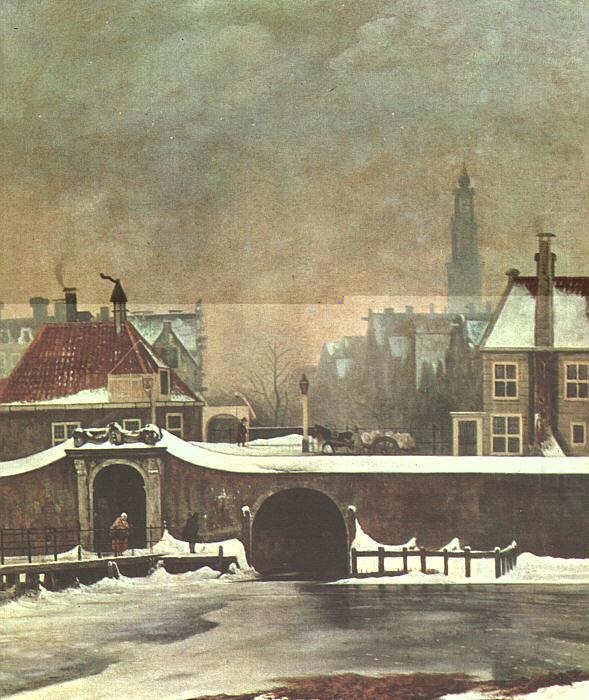 Wouter Johannes van Troostwijk The Raampoortje Gate at Amsterdam china oil painting image